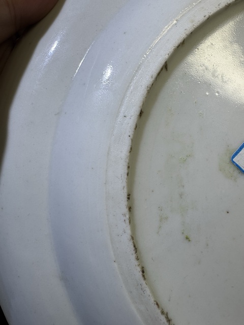古玩陶瓷清代嘉慶道光超細路廣彩呂布戲貂蟬紋大盤子拍賣,當前價格3500元