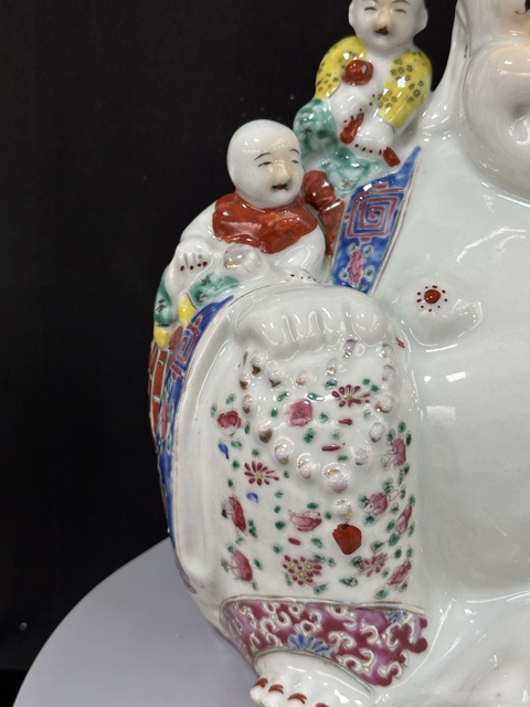 古玩陶瓷粉彩五子彌勒佛拍賣,當前價格22888元