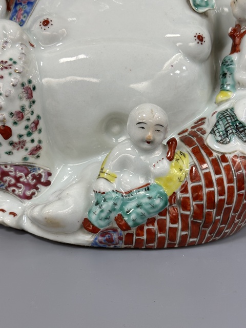 古玩陶瓷粉彩五子彌勒佛拍賣,當前價格22888元