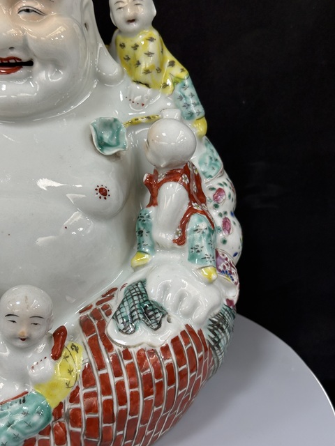 古玩陶瓷粉彩五子彌勒佛拍賣,當前價格22888元