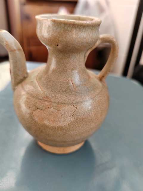 古玩陶瓷南宋青白釉執壺拍賣,當前價格1866元