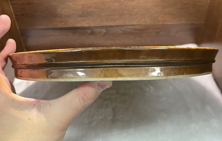 古玩陶瓷青花山水紋茶盤拍賣,當前價格7000元