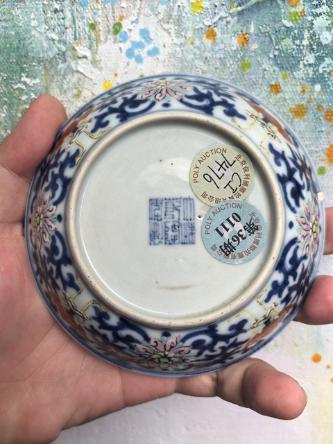 古玩陶瓷乾隆青花加彩福壽連綿盤拍賣,當(dāng)前價格8200元