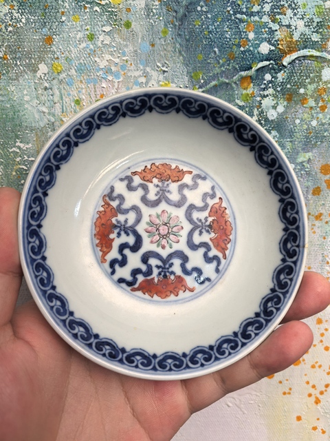 古玩陶瓷乾隆青花加彩福壽連綿盤拍賣,當(dāng)前價格8200元