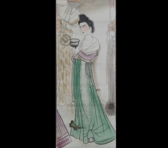 古玩字畫創匯作品佚名唐人侍女畫拍賣,當前價格699元