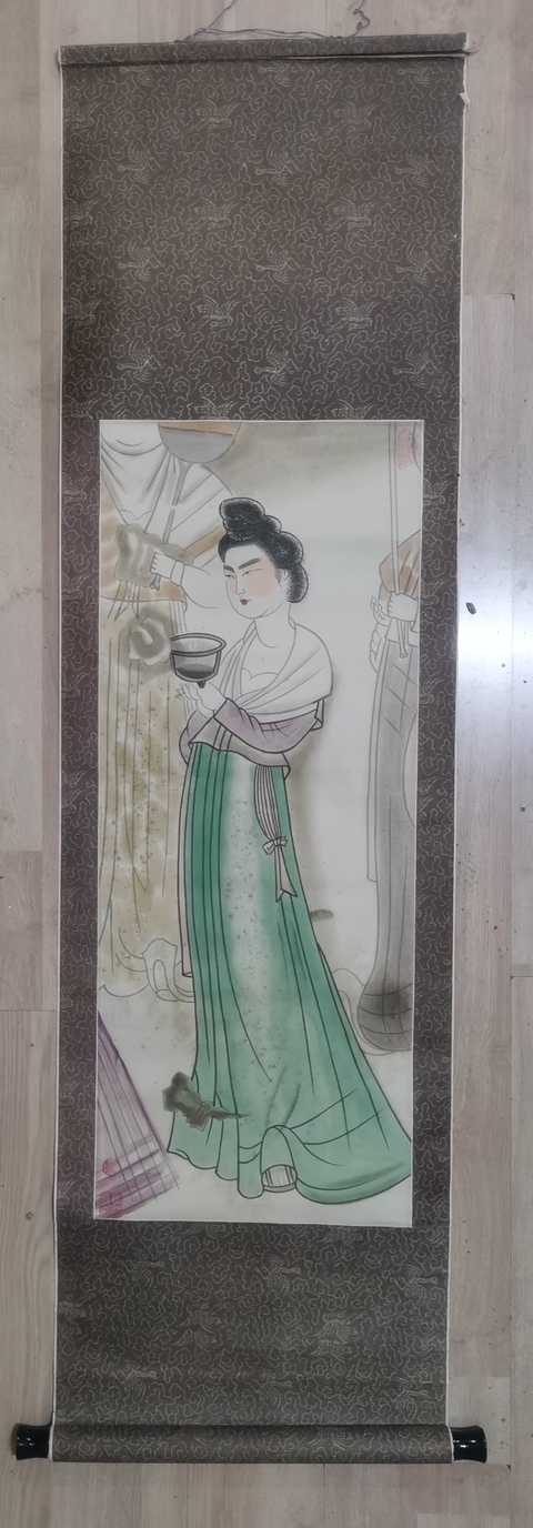 古玩字畫創匯作品佚名唐人侍女畫拍賣,當前價格699元