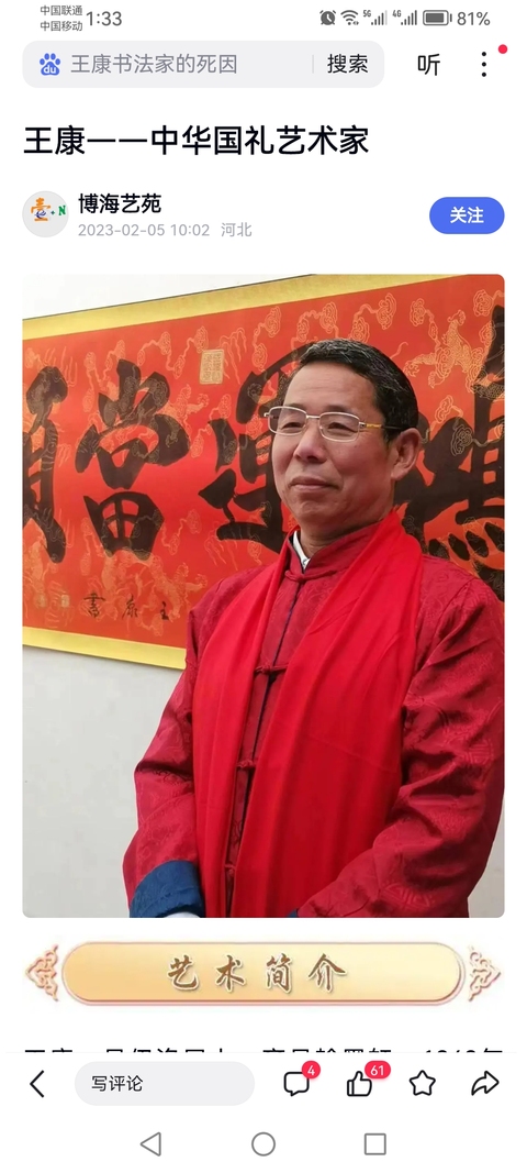 古玩字畫國家一級書法家國禮藝術家王康書法拍賣,當前價格199元