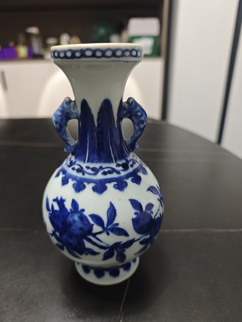 古玩陶瓷清雍正 青花琵琶尊拍賣，當前價格18000元