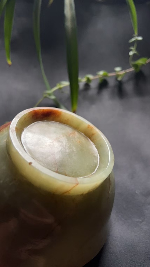 古玩玉器清代和田玉雕“素紋碗”拍賣，當前價格28000元
