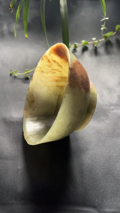古玩玉器清代和田玉雕“素紋碗”拍賣，當前價格28000元