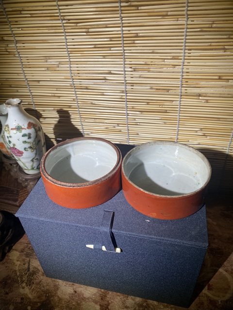 古玩陶瓷清代**紅描金蓋盒拍賣，當前價格1500元
