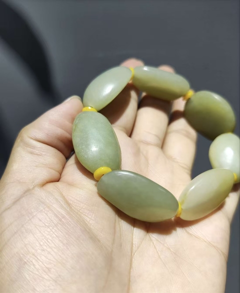 古玩玉器新彊和田玉籽料手串拍賣,當前價格598元