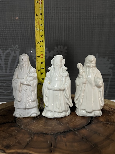 古玩陶瓷白釉福祿壽三星人物塑像拍賣,當(dāng)前價(jià)格499元