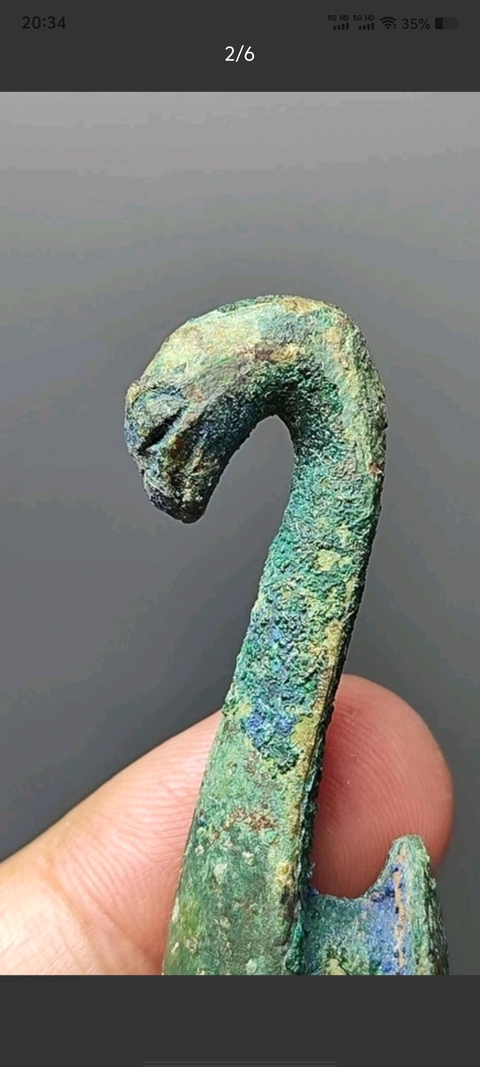 古玩銅器帶鉤拍賣,當前價格980元