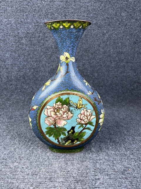 古玩雜項景泰藍(lán)花瓶拍賣,當(dāng)前價格2888元
