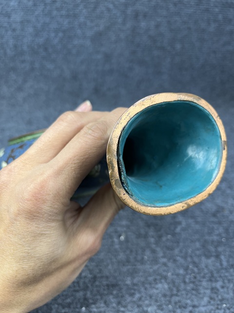 古玩雜項景泰藍(lán)花瓶拍賣,當(dāng)前價格2888元