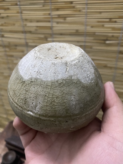 古玩陶瓷明代模印花紋雙耳小罐拍賣,當前價格999元