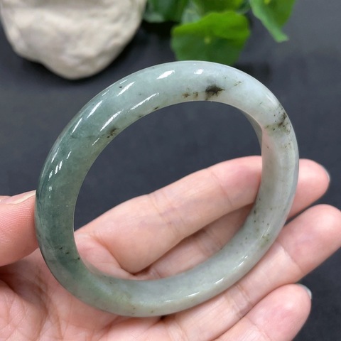 古玩玉器精品天然翡翠手鐲3件一起55.5/54.2/54.2圈口拍賣，當前價格299元