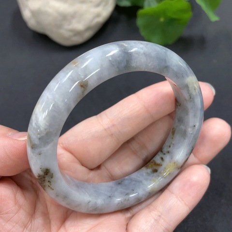 古玩玉器精品天然翡翠手鐲3件一起55.5/54.2/54.2圈口拍賣，當前價格299元