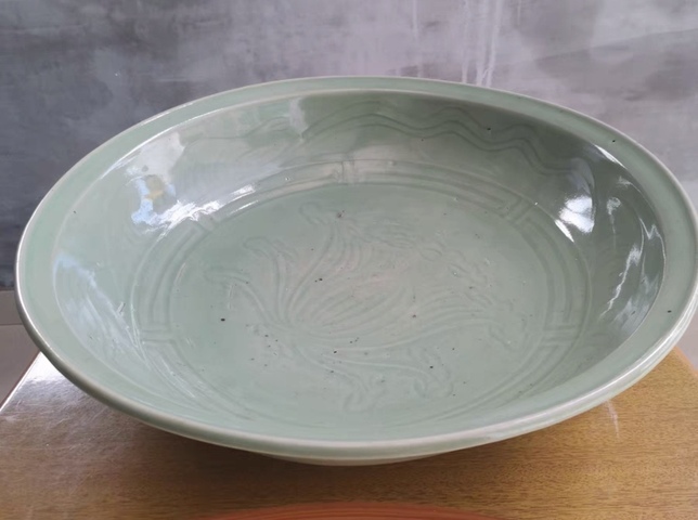 古玩陶瓷青釉盤拍賣，當前價格12000元