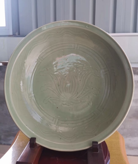 古玩陶瓷青釉盤拍賣，當前價格12000元