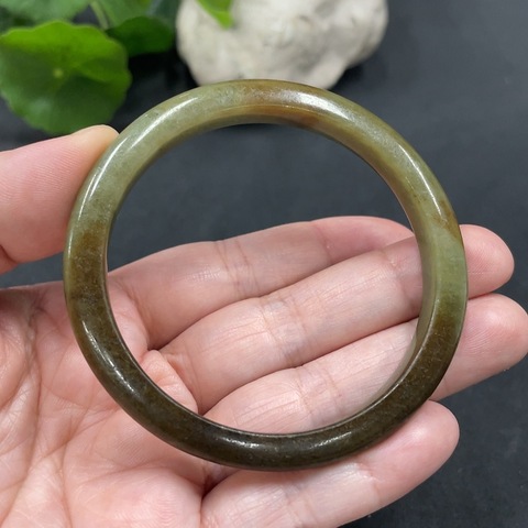 古玩玉器164兩條F17884243 翡翠手鐲一手走 54.9/53.5圈口拍賣,當前價格180元