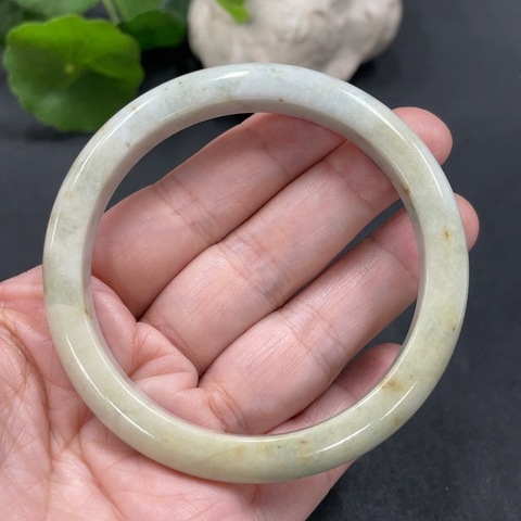 古玩玉器164兩條F17884243 翡翠手鐲一手走 54.9/53.5圈口拍賣,當前價格180元