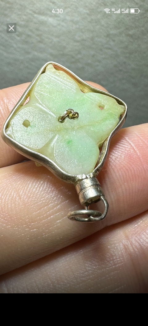 古玩玉器清·翡翠碧璽吊墜拍賣,當前價格1800元