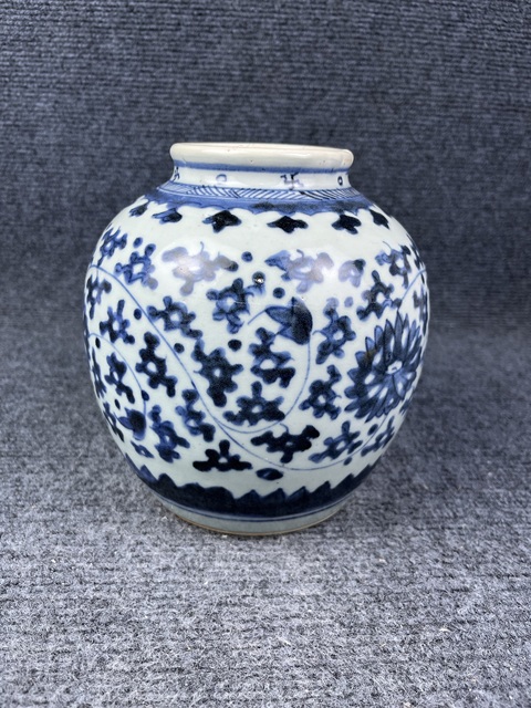 古玩陶瓷青花太白罐拍賣，當(dāng)前價格3588元