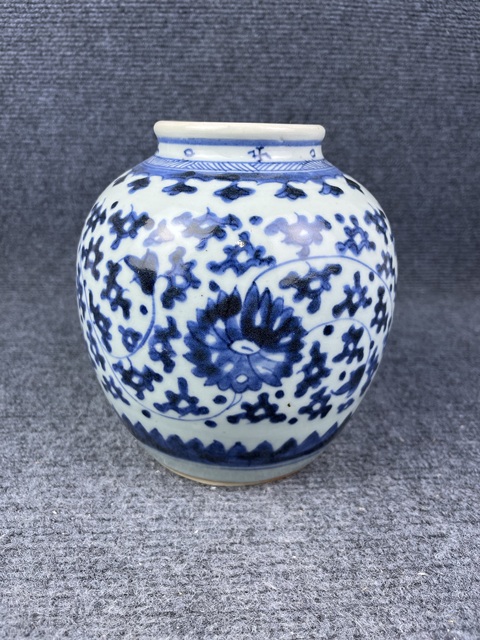 古玩陶瓷青花太白罐拍賣，當(dāng)前價格3588元