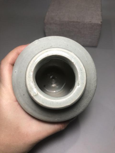 古玩陶瓷元明,龍泉窯青釉瓶拍賣,當前價格1200元