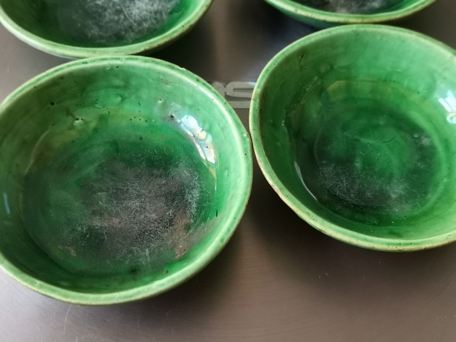 古玩陶瓷綠釉小盤拍賣，當前價格555元