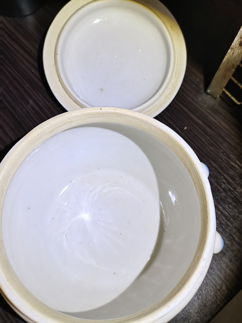 古玩陶瓷晚清青花清供圖粥罐拍賣,當前價格2800元
