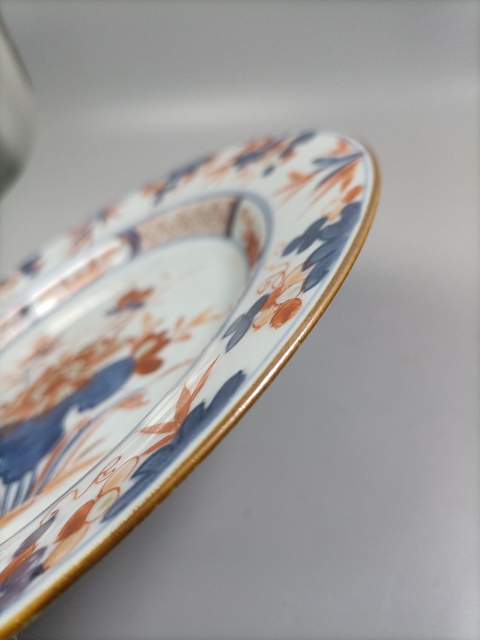 古玩陶瓷清早期青花加彩蝶戀花紋盤拍賣,當前價格3000元