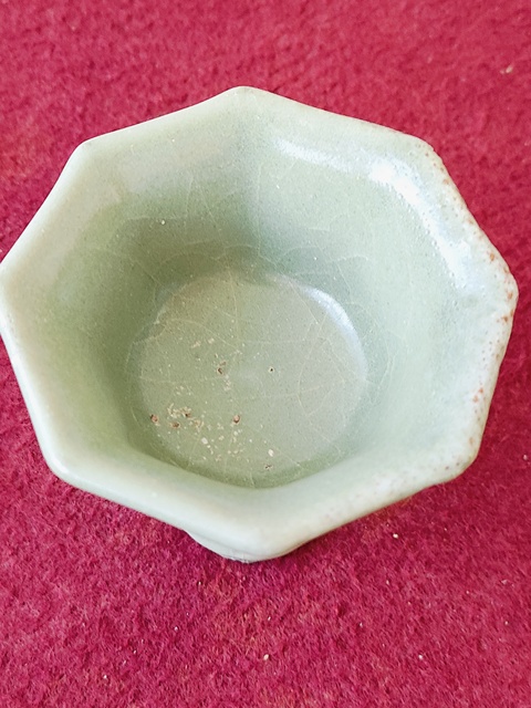 古玩陶瓷元代·青釉八方高足杯拍賣，當前價格13800元