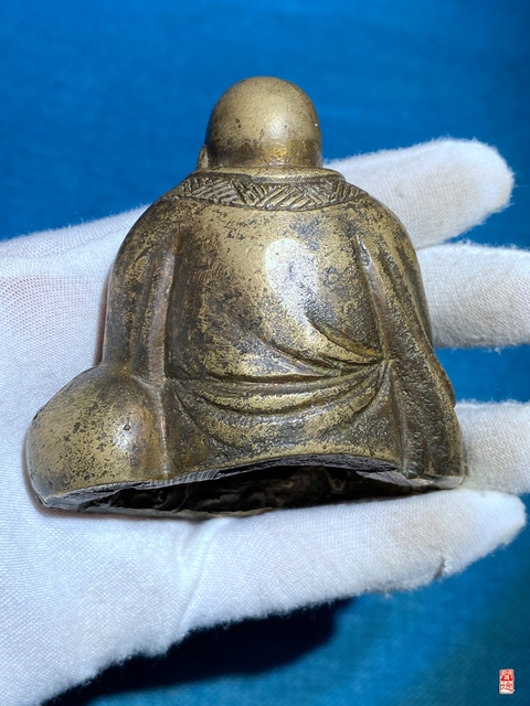 古玩銅器彌勒佛拍賣，當前價格5200元