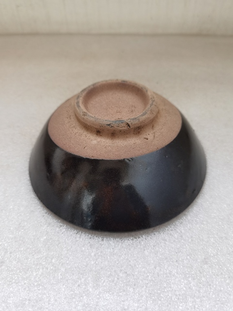 古玩陶瓷磁州窯褐釉茶碗拍賣(mài)，當(dāng)前價(jià)格188元
