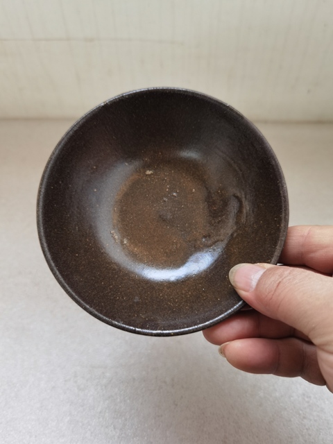 古玩陶瓷磁州窯茶葉末釉茶碗拍賣,當前價格398元
