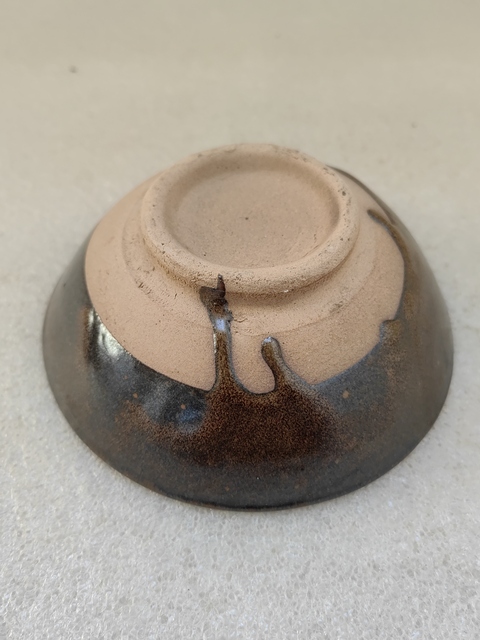 古玩陶瓷磁州窯茶葉末釉茶碗拍賣，當前價格450元
