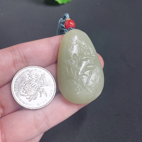 古玩玉器188天然和田玉掛件 連年有余 含繩重25.01g拍賣，當前價格270元