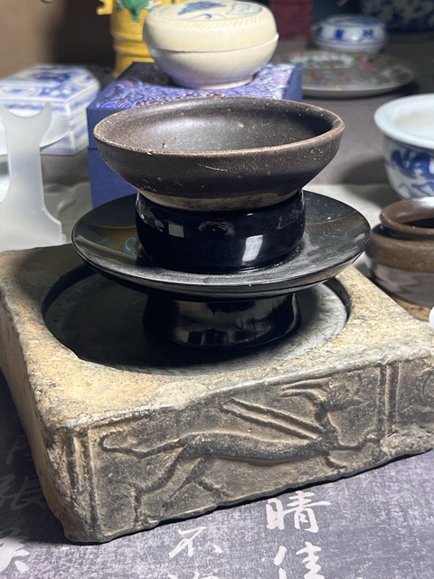 古玩陶瓷漢磚龍紋茶臺硯臺拍賣，當前價格1500元