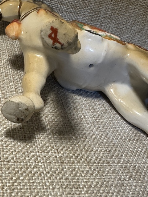 古玩陶瓷粉彩馬拍賣，當前價格1900元