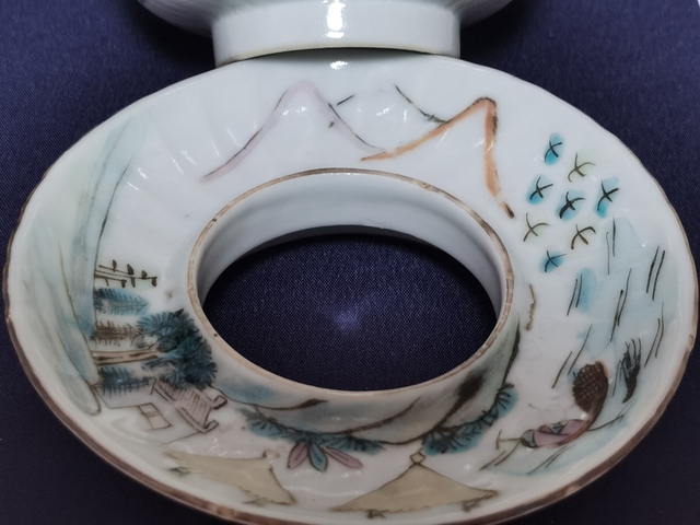 古玩陶瓷粉彩五子奪魁圖蓋碗拍賣，當(dāng)前價格3688元