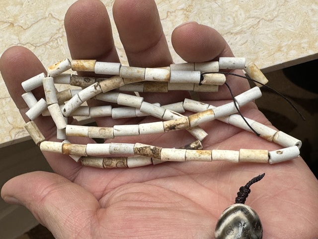 古玩玉器馬家窯地方玉珠串拍賣，當前價格1888元