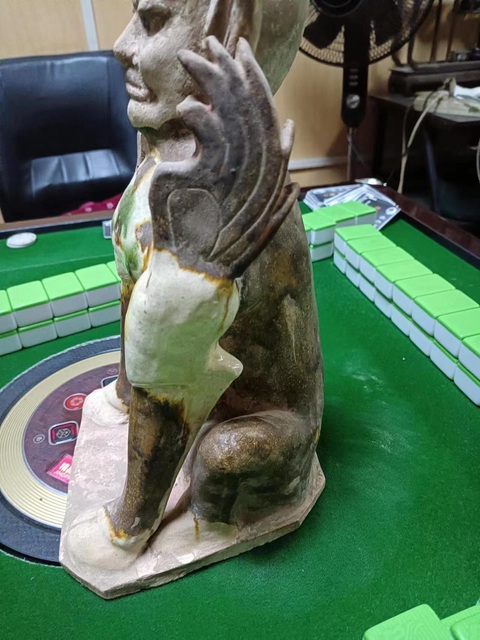 古玩陶瓷唐·三彩鎮魔獸拍賣,當前價格35000元