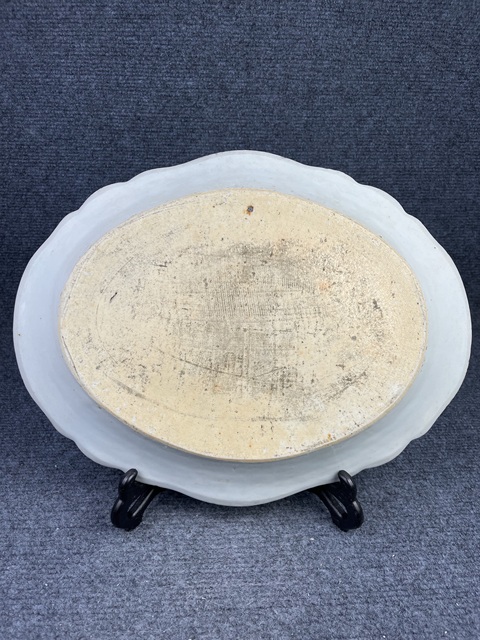 古玩陶瓷松鶴延年青花花口盤拍賣,當前價格3588元