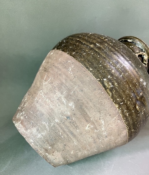 古玩陶瓷唐,宣州窯褐釉四系罐拍賣,當前價格3288元