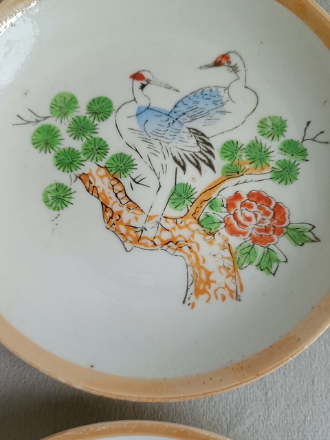 古玩陶瓷粉彩松鶴紋盤拍賣,當(dāng)前價(jià)格245元