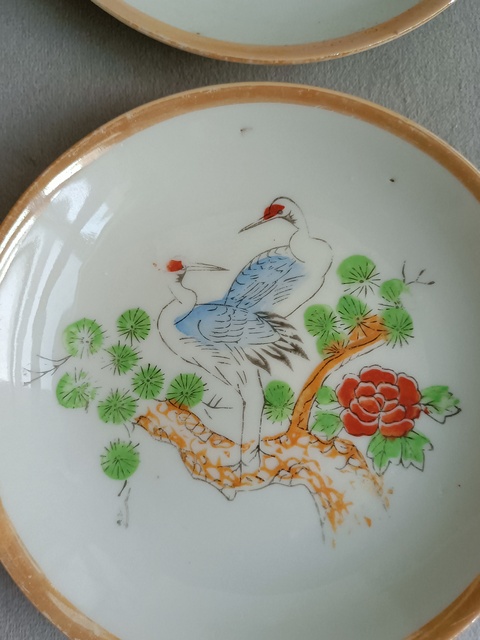 古玩陶瓷粉彩松鶴紋盤拍賣,當(dāng)前價(jià)格245元