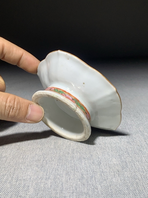 古玩陶瓷民國(guó)·廣彩百財(cái)大吉圖小供盤真品鑒賞圖